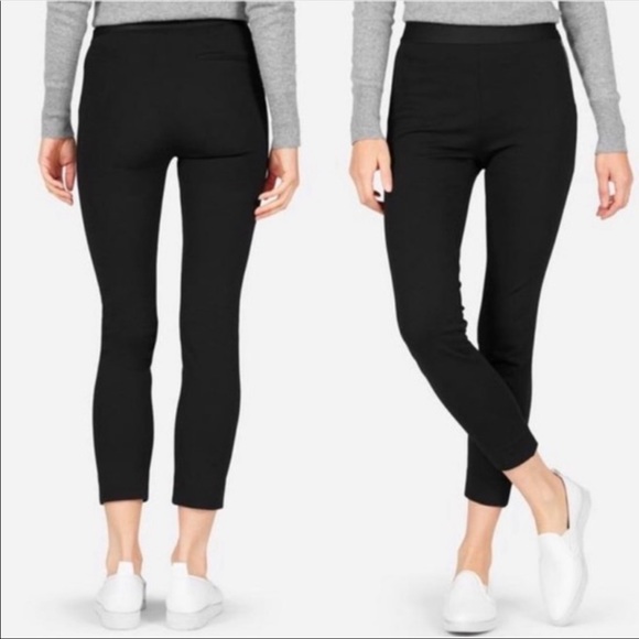 Everlane Pants - Everlane stretch ponte crop black pants 10
